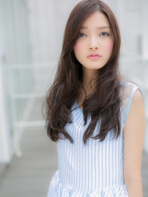 【デジタルパーマ】ニュアンス艶カールで大人の透明感ロング
