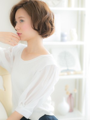 【横顔スタイル】大人カジュアルなフェミニン☆ボブ