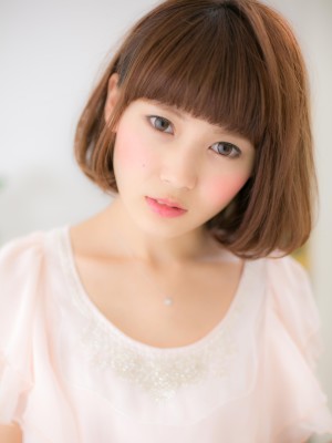 厚めバングがCUTE☆ふんわり☆ワンカールボブ