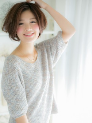 【ボブスタイル】【大人スウィート】‥なハンサムミディ