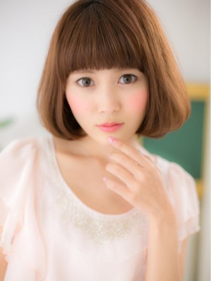 厚めバングがCUTE☆ふんわり☆ワンカールボブ2