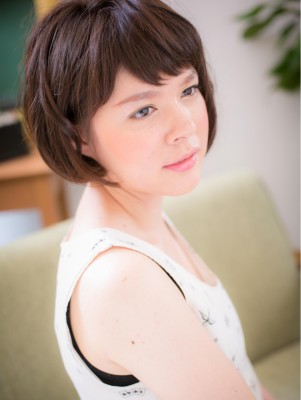 ナチュラルガーリーボブ