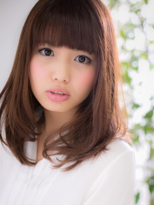 ピュアな前髪★イノセントgirlな艶セミディー