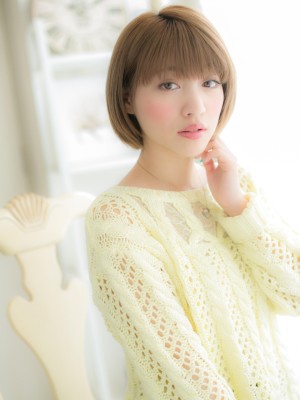 好感♪透きとおる…ナチュラルボブb
