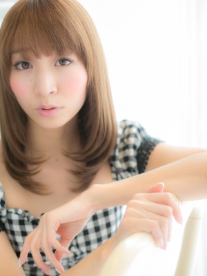 ワンカールストレートな大人ピュア艶セミディb