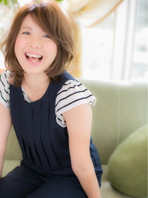 ワンカールストレート☆で…リラックスボブa