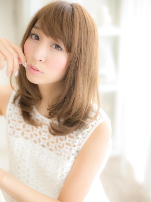 ゛ヌーディカラー゛で女子力♪セミディa