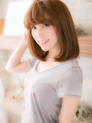 甘く知的な表情に…ワンカールストレートa