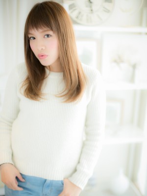 さらさら♪ストレート＋短めバングｂ
