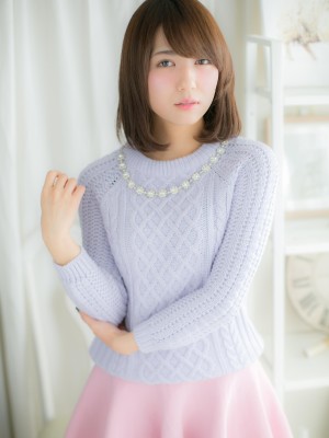 毛先くるん♪好感度大の優等生ミディｂ