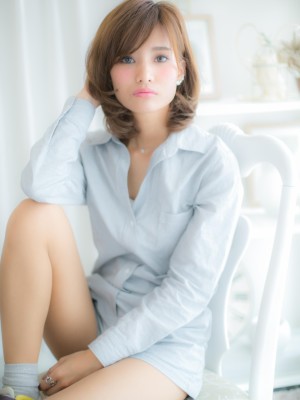 シフォンカールで…大人レディ・セミディb