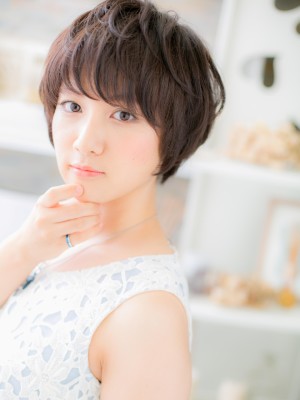 ひし形シルエット＜ナチュラルショート＞a