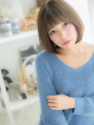 【丸み♪シルエットの愛されボブa】