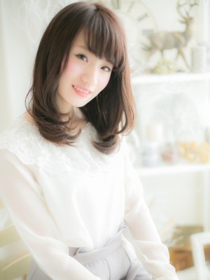ダークカラーで♪大人お嬢様セミディb