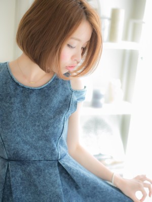 【横顔スタイル】人気！大人♪セクシーワンレンボブ