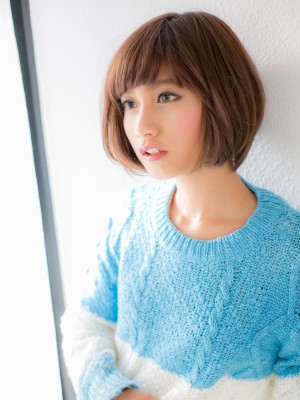 【ボブスタイル】“顔周りハイライト”でワンランクUP★ボブ