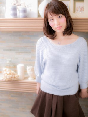 【ボブスタイル】清楚な≪フェミニンミディ≫