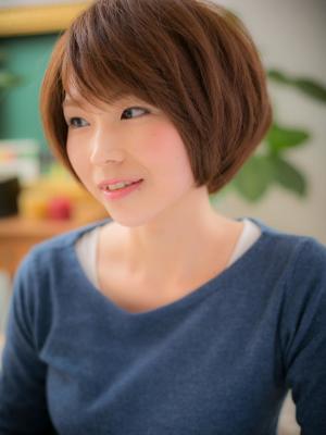 スタイリング楽々★立体感のある自然体ショート2