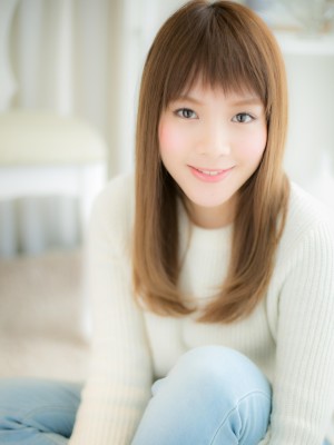 さらさら♪ストレート＋短めバングa
