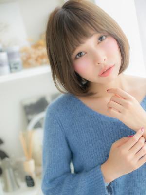 丸み♪シルエットの愛されボブa