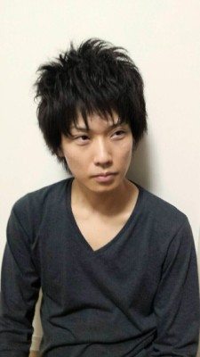 男の束感カット