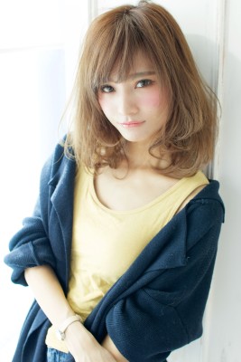 ニュアンスカールエアリーボブエアリーカールふわふわボブA22