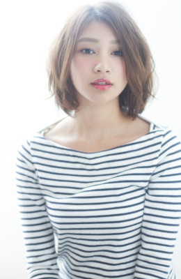 エフォートレスなゆるカジュ大人ボブ