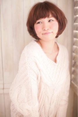 [冬の定番♪]ピュアボブ　カットカラー￥６９８０