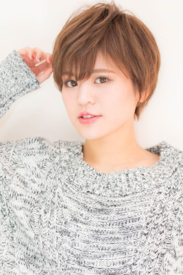【hair coucou】グレージュモダンショート