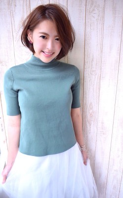 大人かわいいシンプル耳掛けボブby柴立吉之助