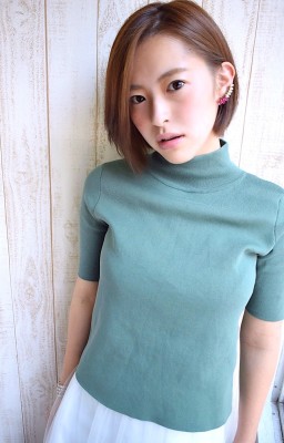 大人かわいいシンプルボブby柴立吉之助