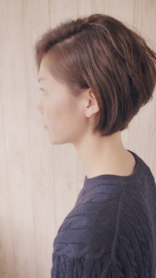 くせ毛を活かした前下がりボブ☆ by徳田