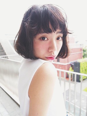 ウェットゆるぼさボブ