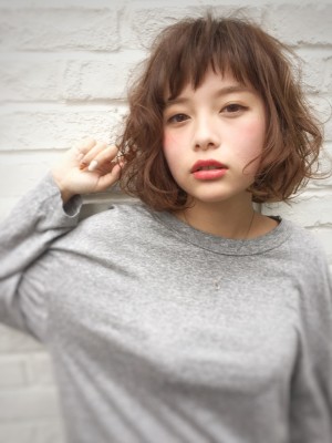 [fifth]☆ショートバング☆ふわくしゃ☆