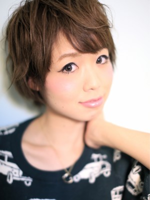 くせ毛風大人ショート☆簡単スタイリング！
