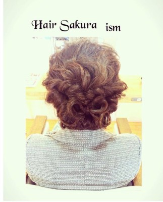 リボンヘアーアレンジ