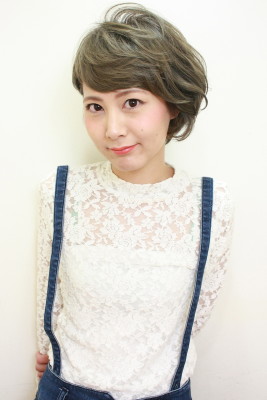 外国人風カールショート