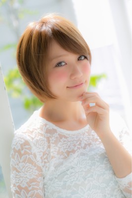 思わず振り返る☆小顔ショート♪