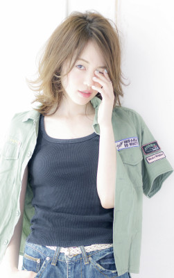 カジュアルコンサバひし形のシルエットボブ【N-422】
