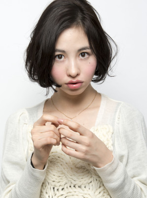 黒髪ナチュラル大人ボブ