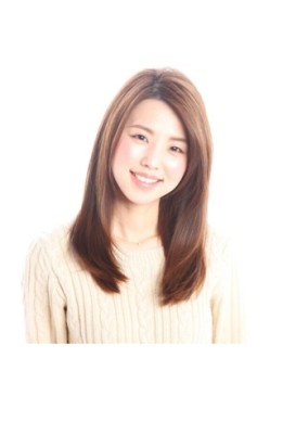 サラサラの髪は思わず触りたくなる☆ストレートロング☆