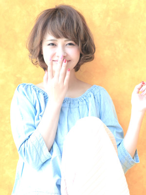 キュートさ際立つ☆リッジカールボブ