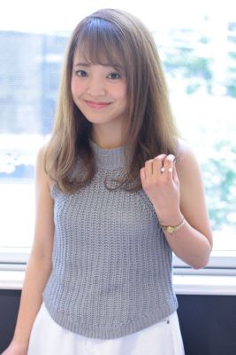 ノームコア斜めバング♪大人かわいい抜け感ボブディ