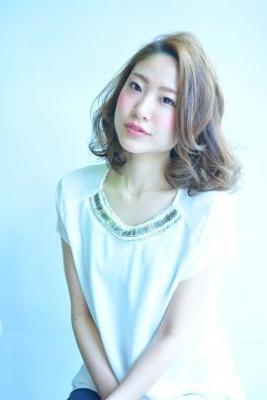 外国人風抜け感シルバーアッシュ☆斜めバングナチュラルセミディ