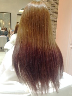 before⇒after ボルドー×グラデーションカラー