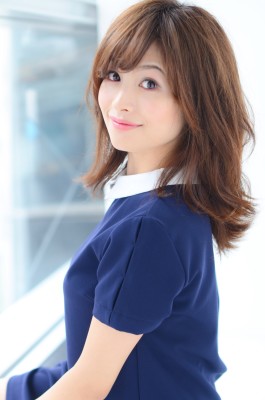 大人かわいい下し流し前髪♪ふんわりナチュラルカール