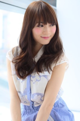 メルティモーブ＠厚めバングウェービーナチュラルセミディ