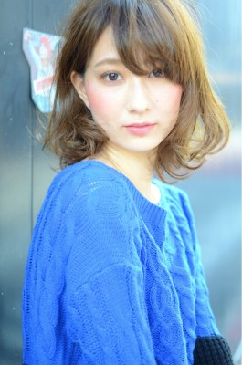 伸ばしかけOK！無造作ルーズウェービーグラマラス大人ボブ♪