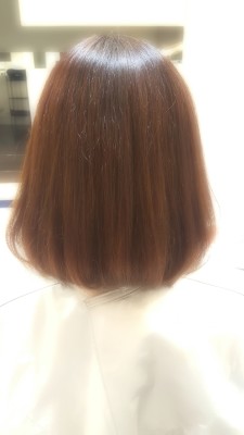 ハイトーン艶髪×クラシカルワンカールボブ