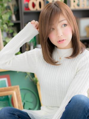 うざバングがPOINT♪透明感☆ストレート